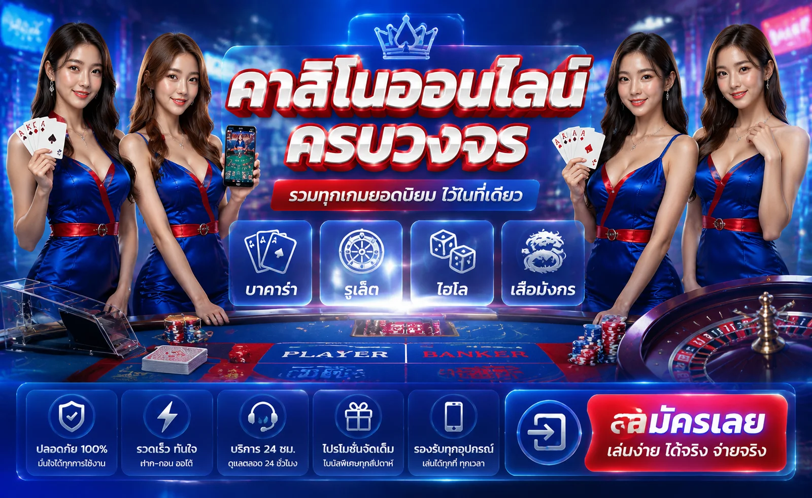 คาสิโนออนไลน์ FUNCLUB777 บาคาร่าสดถ่ายทอดจากห้องจริง